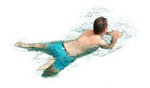 Man swimming  (3584) - miniature