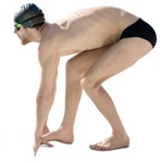 Man swimming  (8748) - miniature