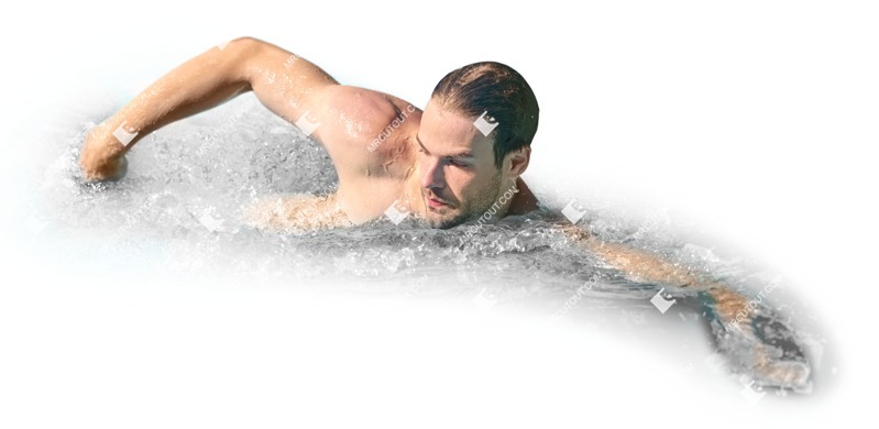 Man swimming person png (13120)