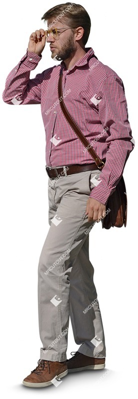 Man walking cut out people (3510)