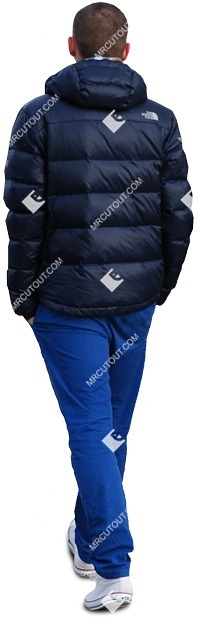 Man walking cut out people (611)