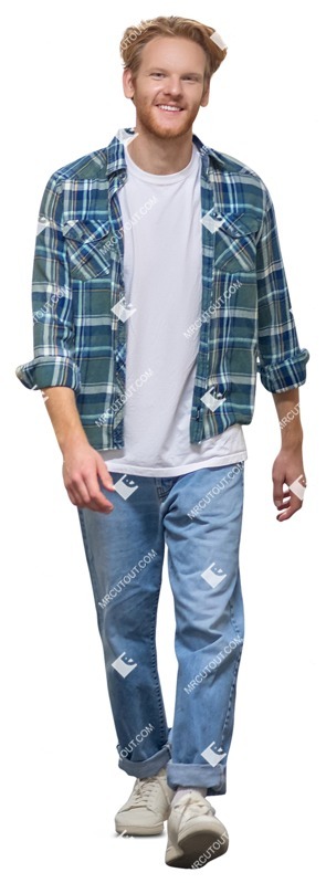 Man walking people cutouts (10048)