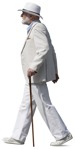 Man walking entourage people (12958) | MrCutout.com - miniature