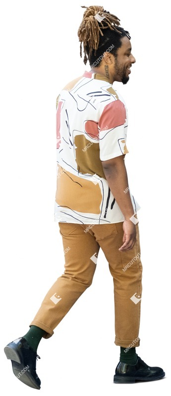 Man walking cut out people (13065)