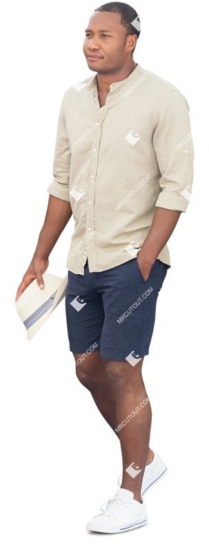 Man walking cut out people (15038)