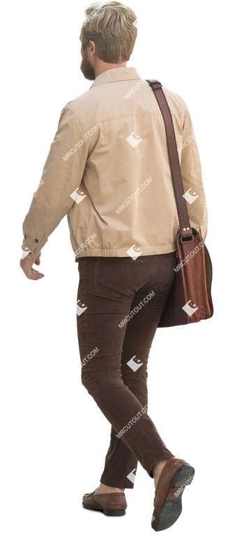 Man walking cut out people (14646)