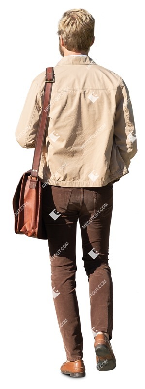 Man walking people cutouts (14529)