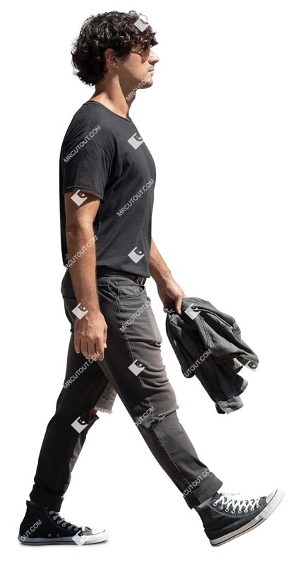 Man walking cut out people (15486)