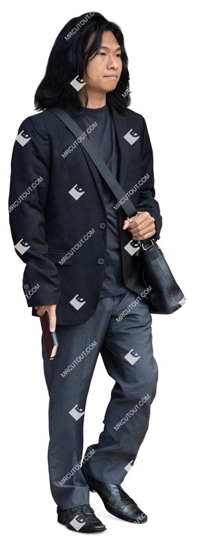 Man walking cut out people (17794)