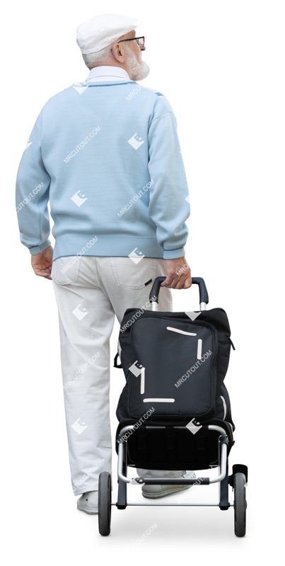 Man walking cut out people (17365)