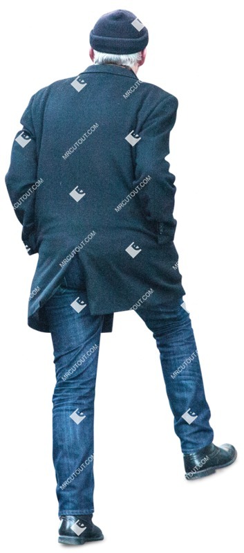 Man walking cut out people (2717)