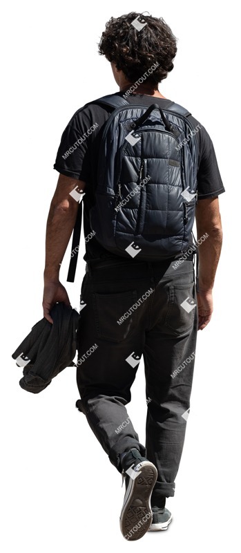 Man walking cut out people (14601)