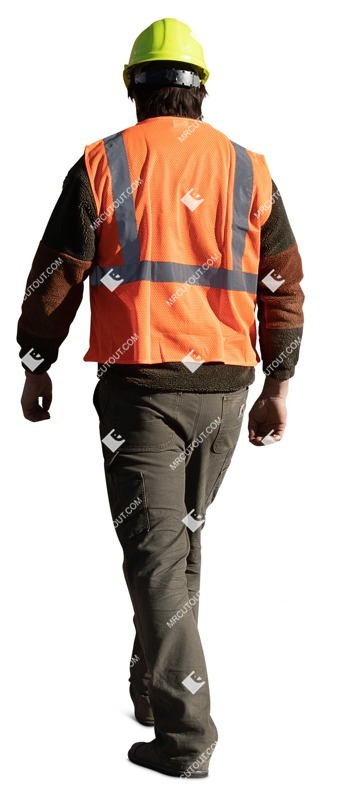 Man walking entourage people (19519)