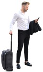 Man with a baggage png people (8153) - miniature