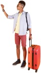 Man with a baggage standing human png (5538) - miniature