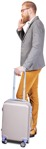 Man with a baggage standing png people (6549) - miniature