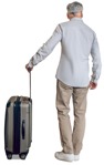 Man with a baggage standing people png (12073) - miniature