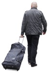 Cut out people - Man With A Baggage Walking 0007 | MrCutout.com - miniature
