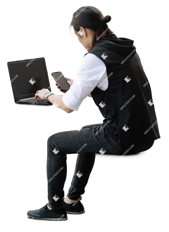 Man with a computer png people (20185)