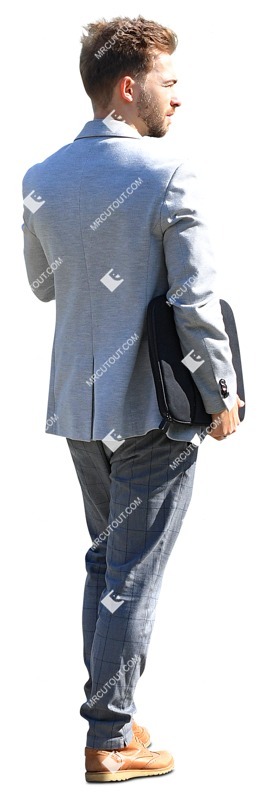 Man with a computer walking person png (9158)
