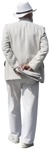 Man with a newspaper walking person png (13377) - miniature