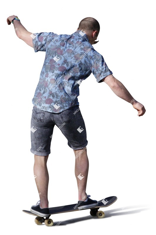 Man with a skateboard people png (1551)