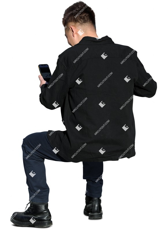 Man with a smartphone people png (16873)