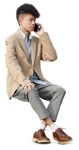 Man with a smartphone people png (17356) - miniature