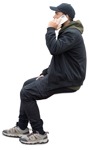 Man with a smartphone people png (17454) - miniature