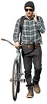 Man with a smartphone cycling person png (14563) - miniature