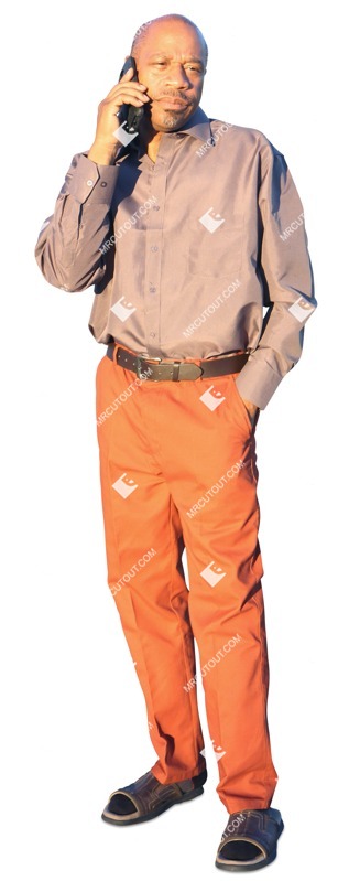 Man with a smartphone standing people png (2165)