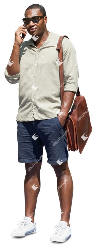 Man with a smartphone standing png people (14321)