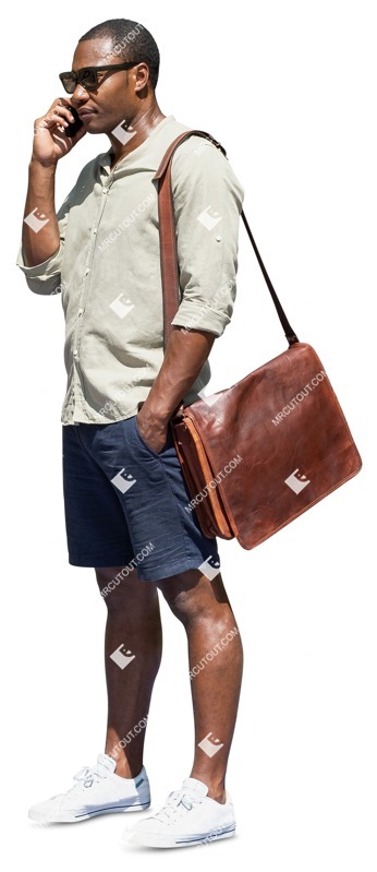 Man with a smartphone standing png people (12945)