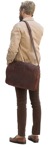 Man with a smartphone standing cut out people (13873) - miniature