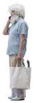 Man with a smartphone standing cut out people (15077) | MrCutout.com - miniature