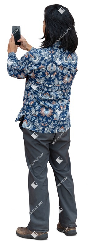 Man with a smartphone standing png people (16738)