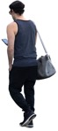 Man with a smartphone walking people png (14503) | MrCutout.com - miniature