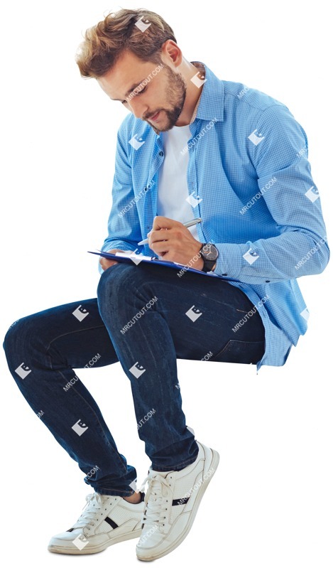 Man writing person png (4012)