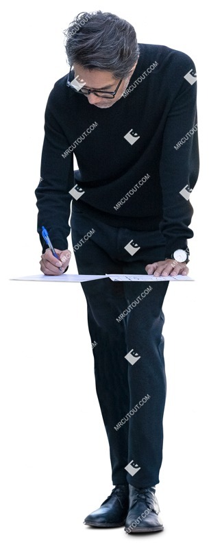 Man writing people png (14633)