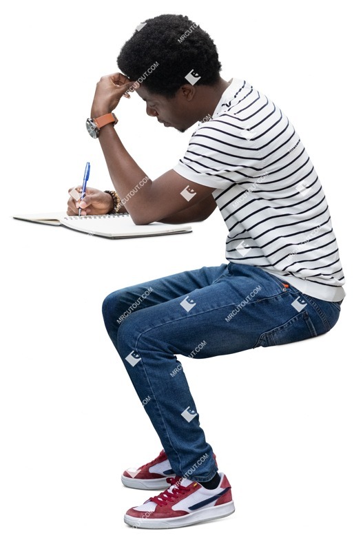 Man writing people png (18785)
