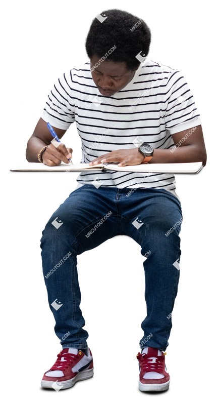 Man writing people png (18786)