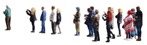 Cut out people - Mature Adult Middle Age Group Crowd Man Woman 0001 | MrCutout.com - miniature