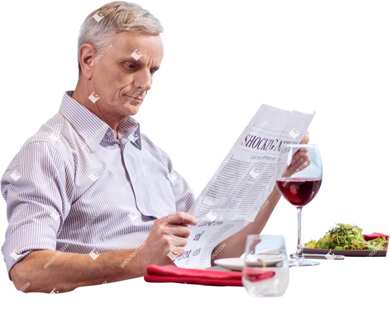 Middle age man sitting human png (6034)