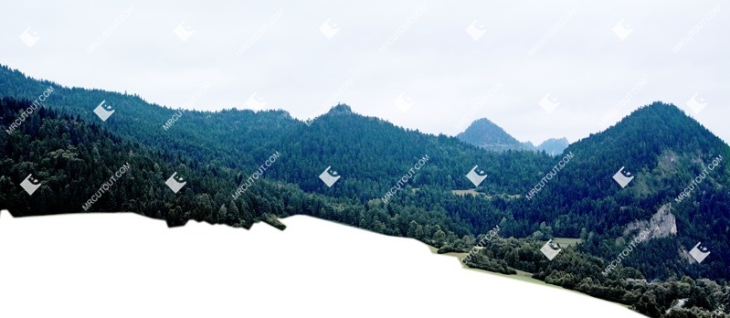 Mountains png background cut out (6410)
