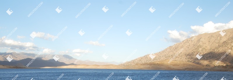 Mountains coast png background cut out (6667)