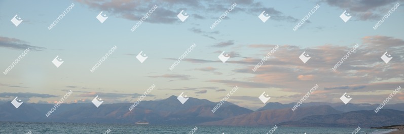 Mountains coast png background cut out (7580)
