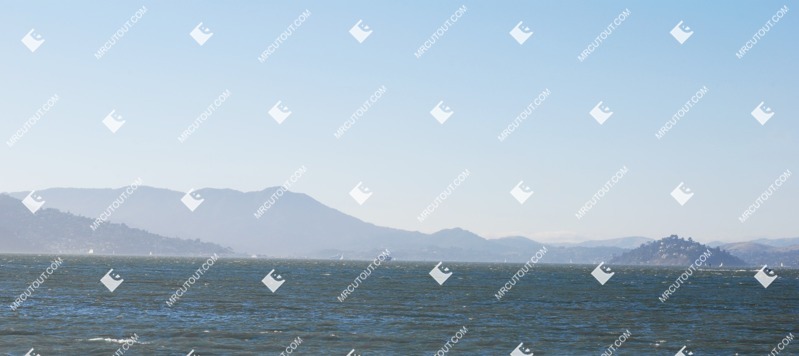 Mountains hills coast cut out background png (6830)