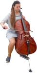 Musician cut out people (3876) - miniature