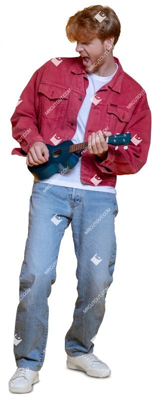 Musician on a party people png (10946)