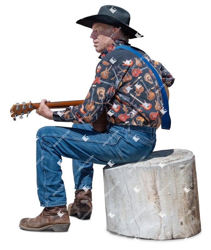 Musician on a party people png (18687)